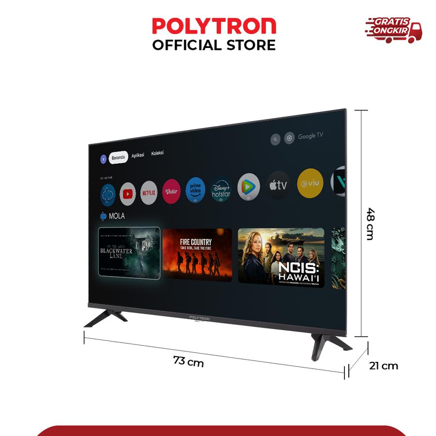 Hartono Istana Teknologi Polytron 40" Smart Cinemax Google TV PLD 40RG9059