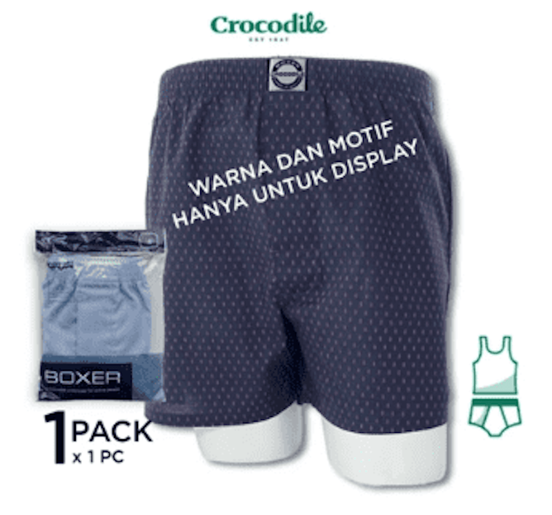 Crocodile Boxer Short Motif Original 3