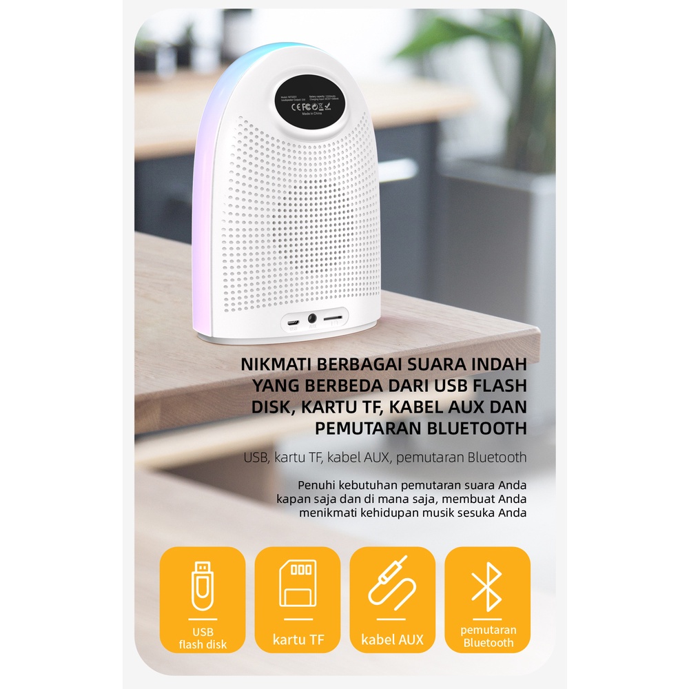 Newfun Newfun Speaker Bluetooth Wireless Alarm Clock  NFS001