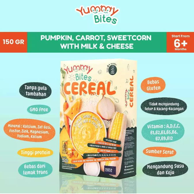 Leon Boga Sentosa Yummy Bites Cereal Pumpkin Carrot Sweetcorn