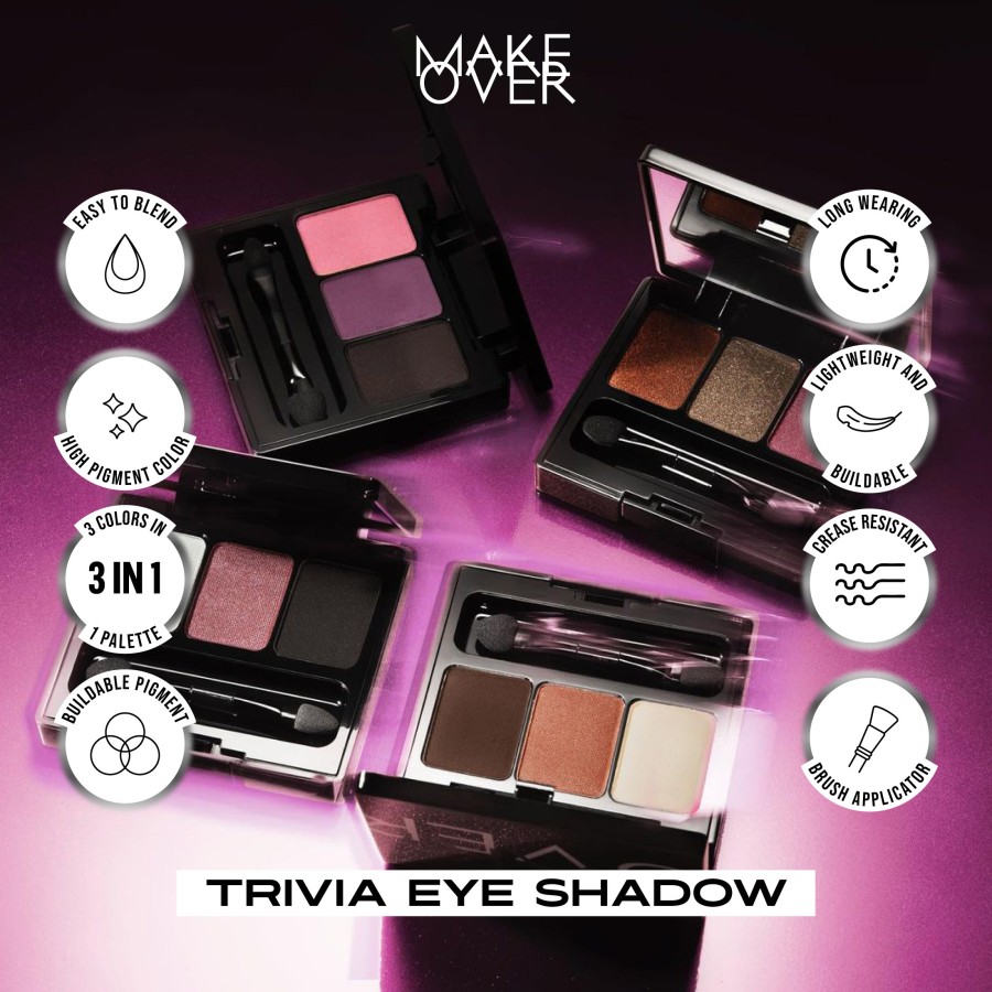 Paragon Technology and Innovation MAKE OVER Trivia Eye Shadow Natural - Nude