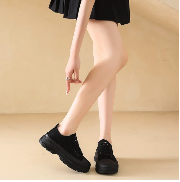  Cani Sohee Sepatu Kanvas Wanita  9244 Hitam