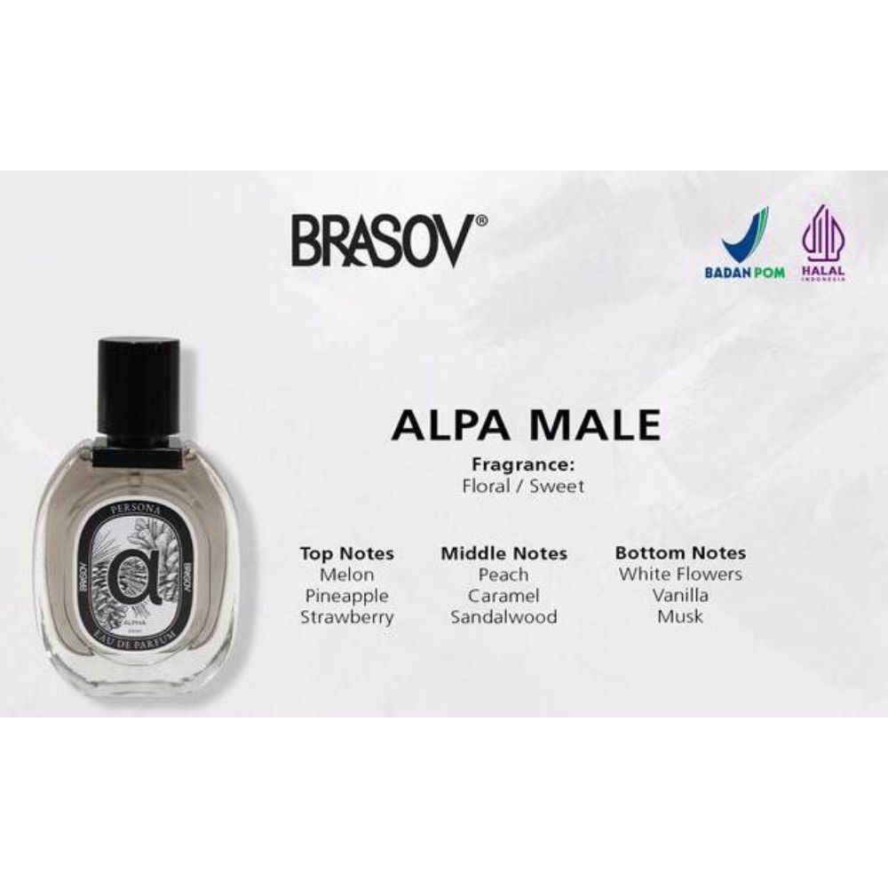 Cantel Pratama Lestari BRASOV Persona Eau De Parfum Alpha Male XX-CT-BR