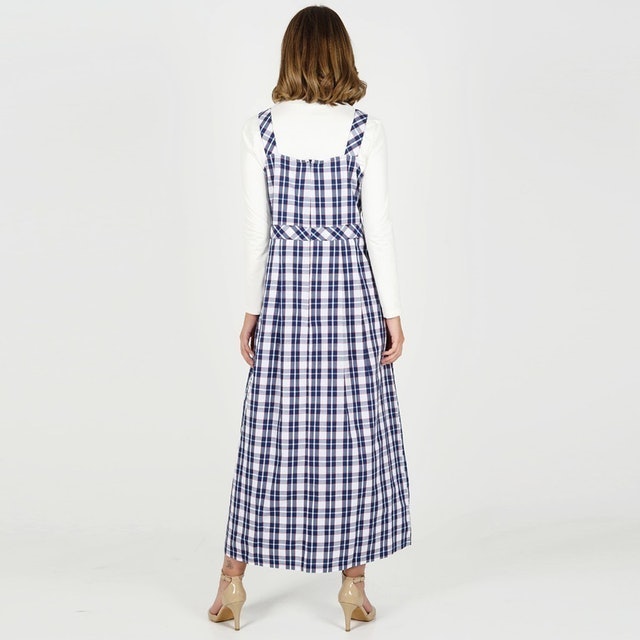 Novel Mice Plaids Sleeveless Dress
