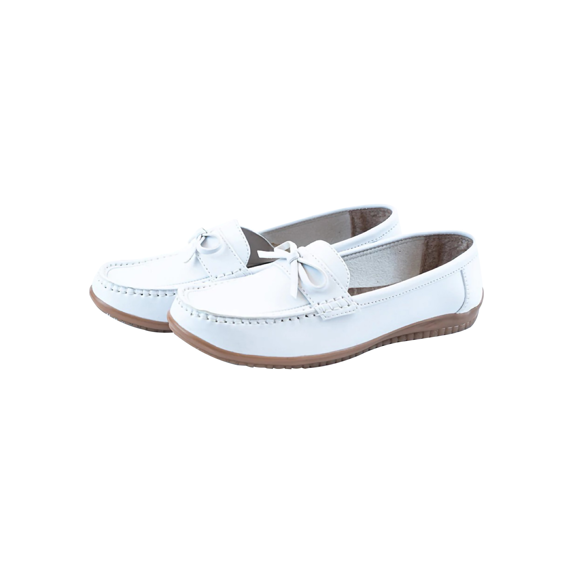 Valendino Flatshoes Moccasin Shoes Santya White