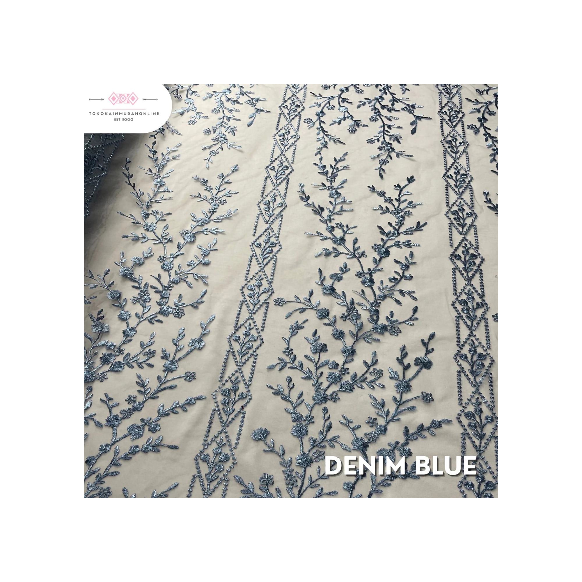 Kain Tille Brokat Korea Full Payet Motif Adela