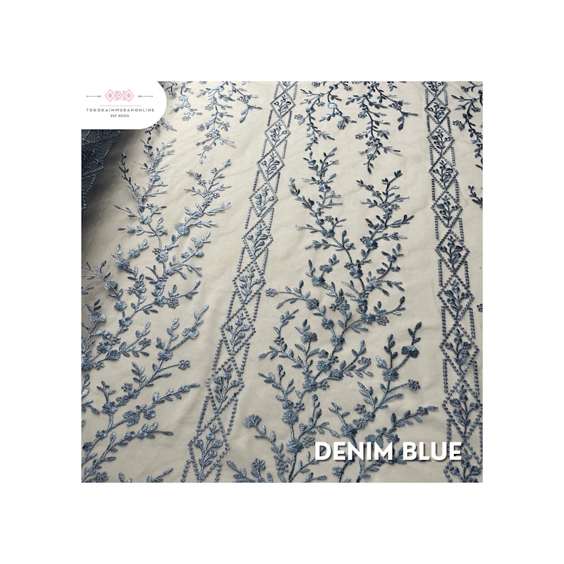 Kain Tille Brokat Korea Full Payet Motif Adela 2