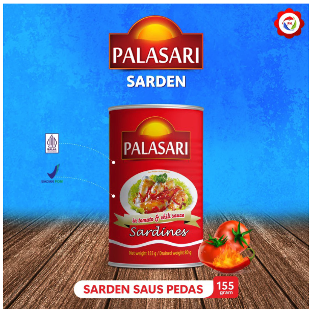 Palasari Sarden Saus Tomat dan Cabe 