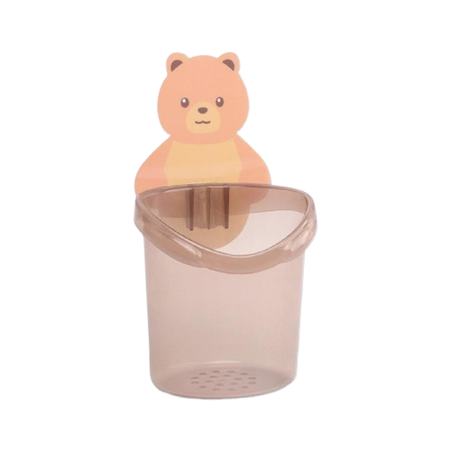 Satu Keluarga Rak Tempel Tempat Sikat Gigi Bear  ｜ C452
