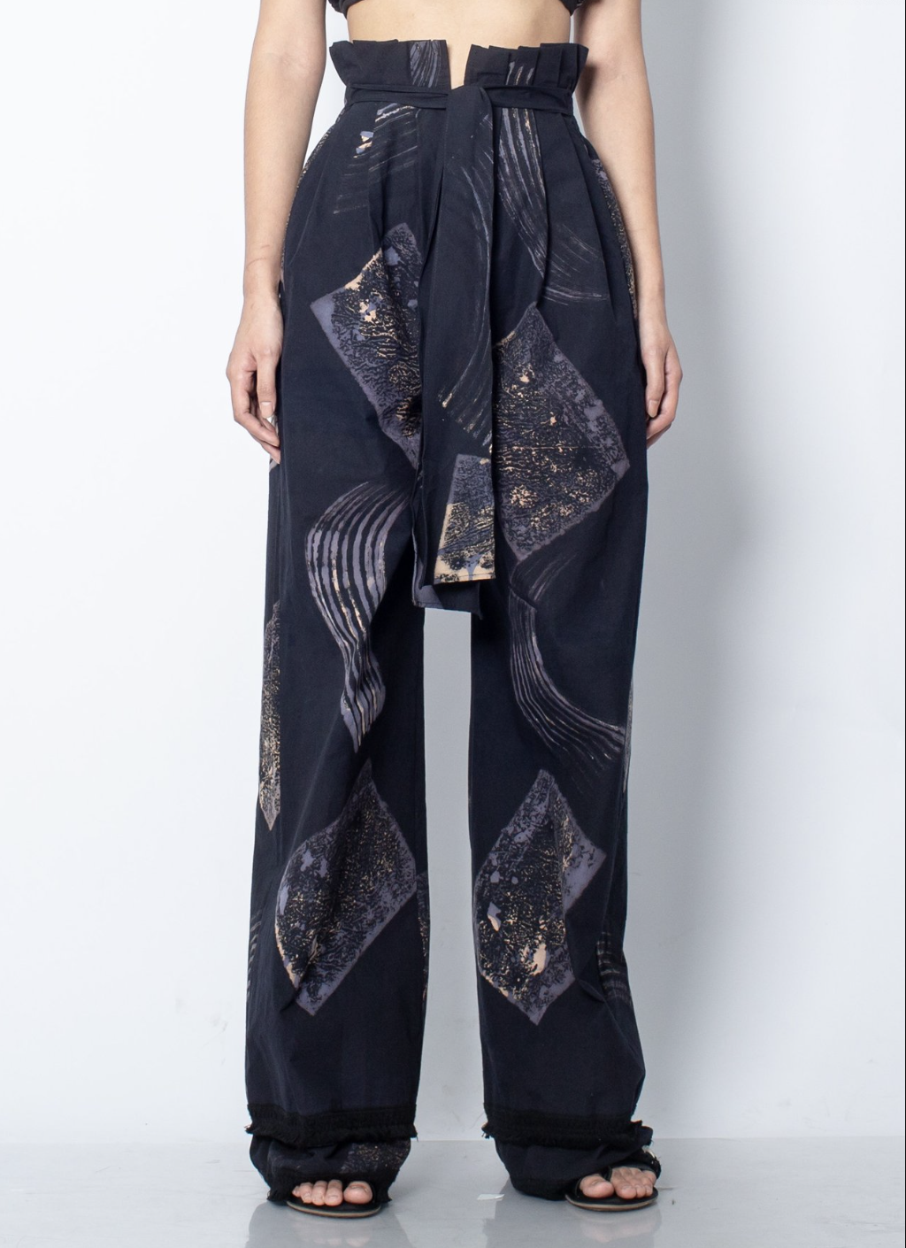 Black Ora Batik Pants