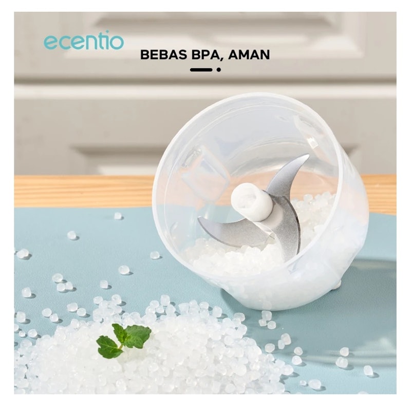 ecentio Chopper Mini Kaca 2in1 3