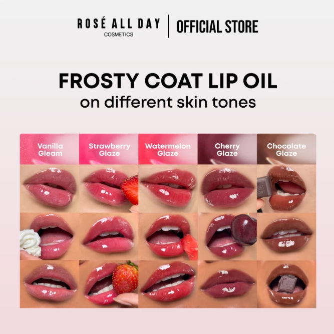Rosé All Day Frosty Coat Lip Oil 4