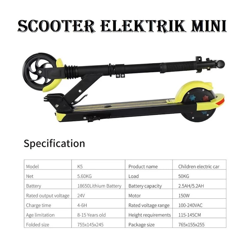 Urban Skuter Mini Elektrik 4