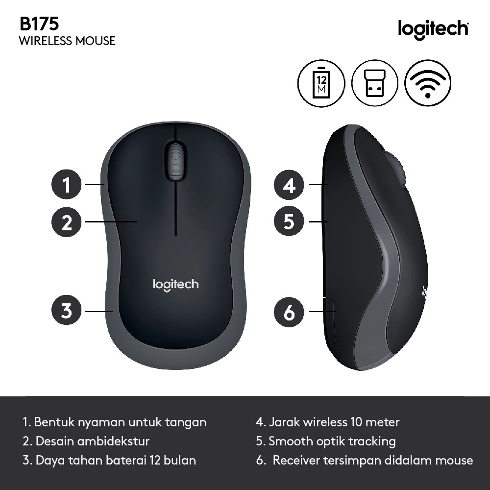Logitech Logitech Wireless Mouse  B175