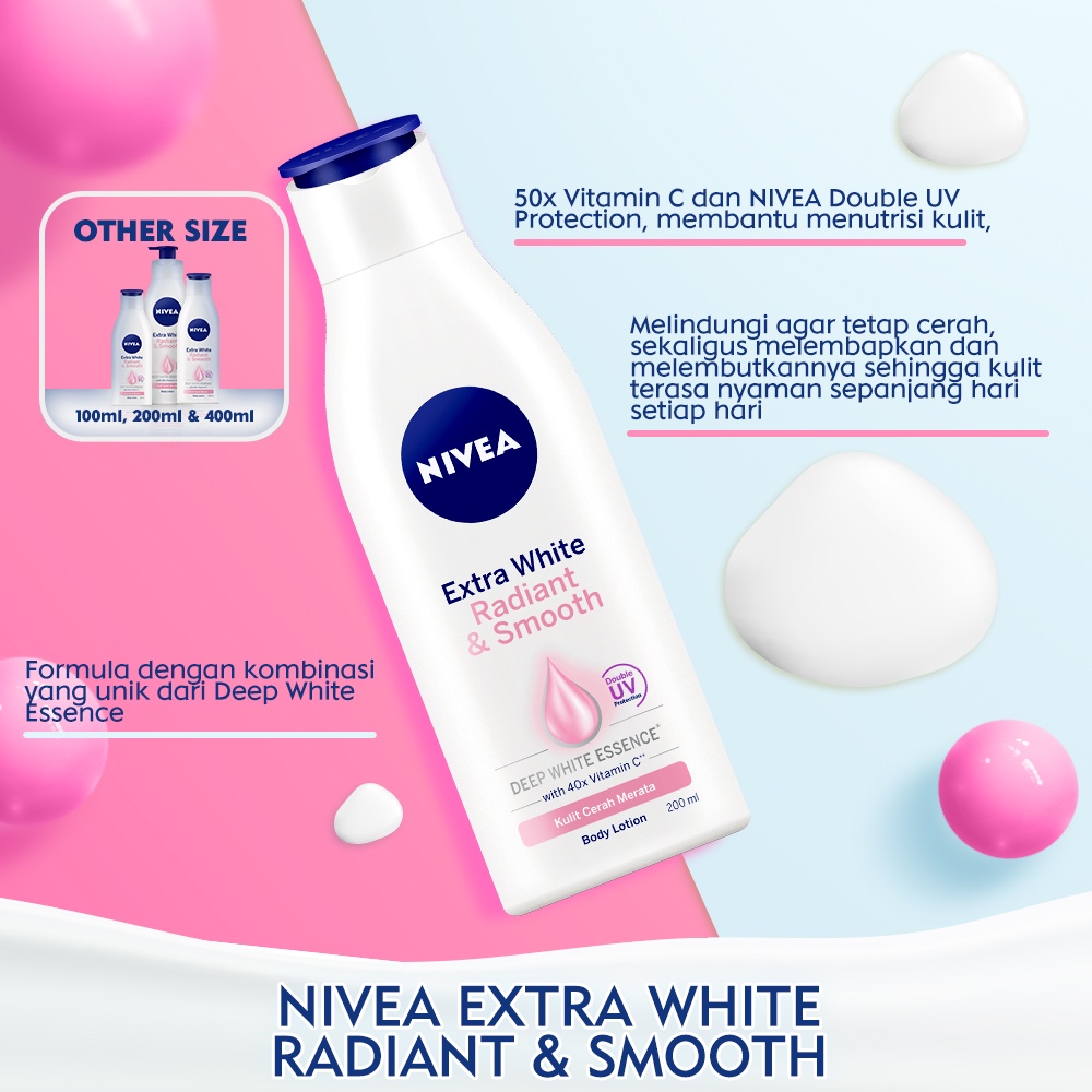 NIVEA Extra Bright Radiant & Smooth Lotion 4
