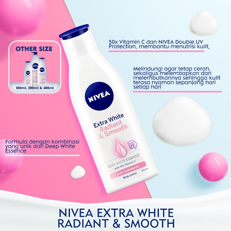 NIVEA Extra Bright Radiant & Smooth Lotion 4