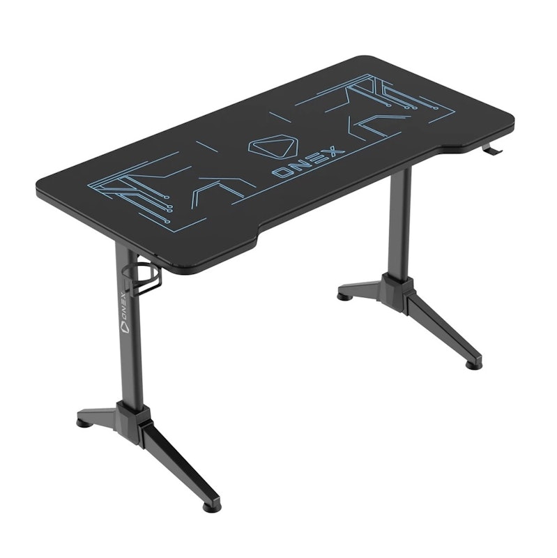 ONEX RGB Tempered Glass Gaming Office Desk 1