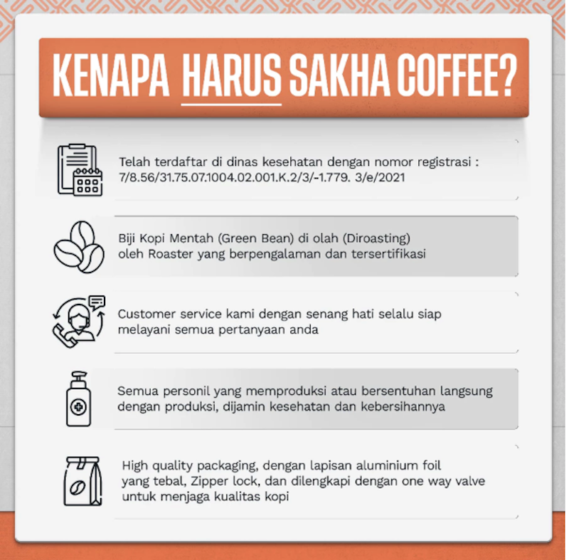 Sakha Coffee Drip Bag Arabika Gayo 6