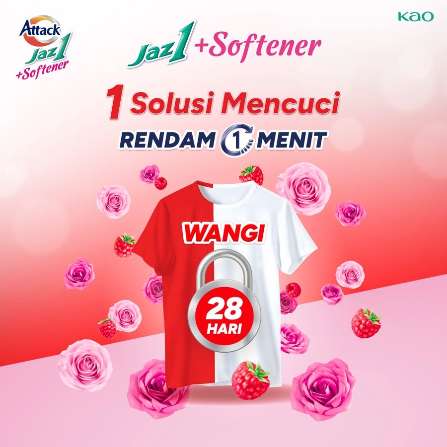 Jaz1 Rose Berry - Deterjen Bubuk + Softener 2