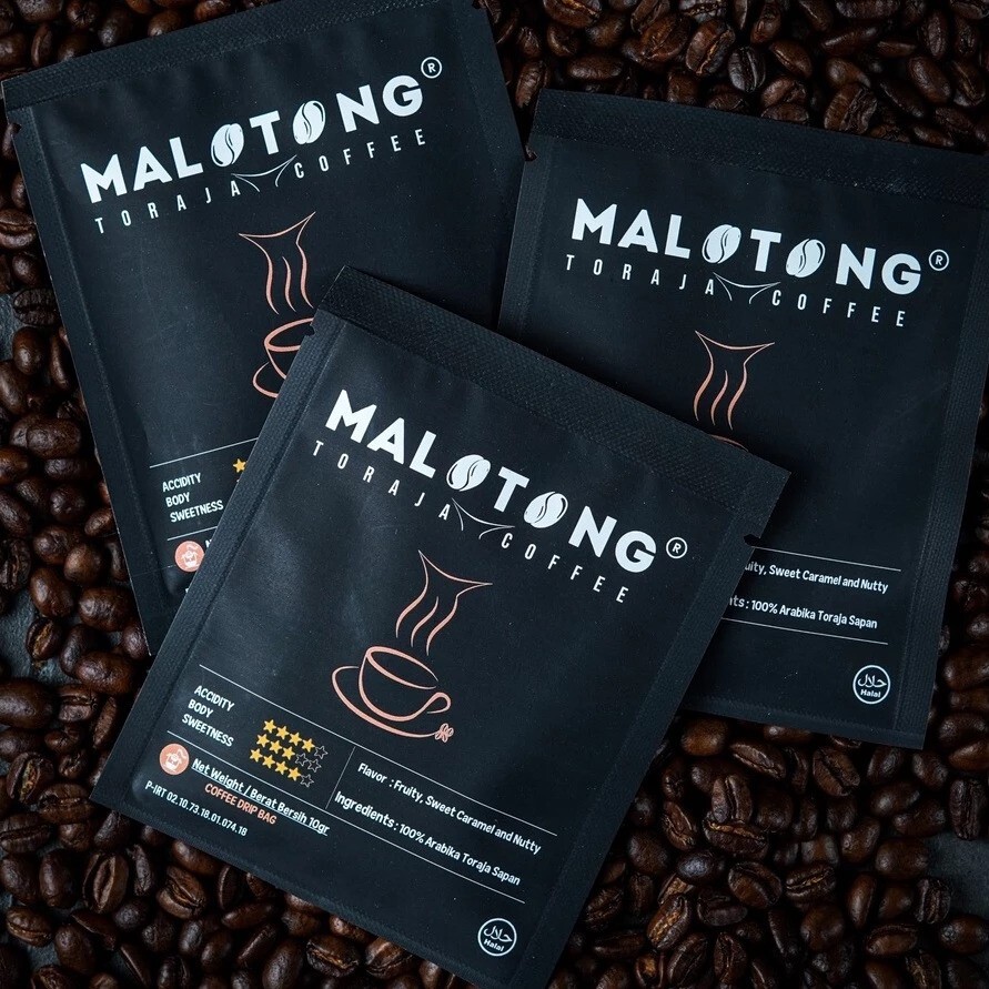Malotong Toraja Coffee & Roastery Malotong Kopi Drip Arabika Toraja Sapan