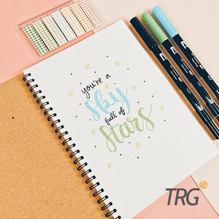 TRG A5 Kraft Cover Spiral Notebook