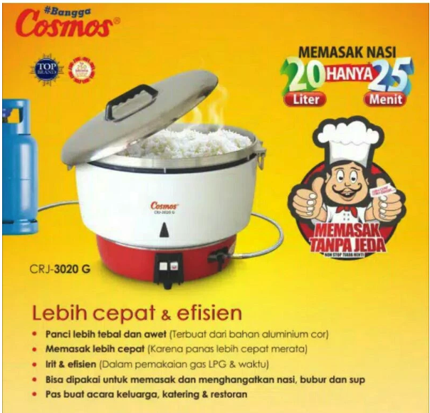 Star Cosmos Cosmos Gas Rice Cooker 20 L CRJ-3020 G