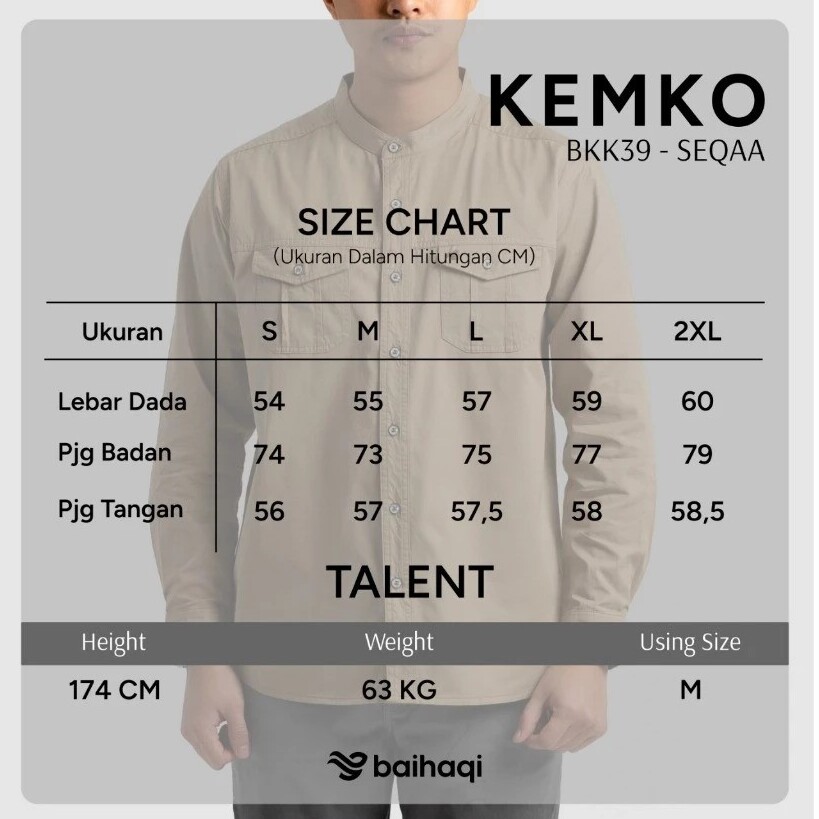 Baihaqi Clothing Baihaqi Kemeja Koko Seqaa BKK39