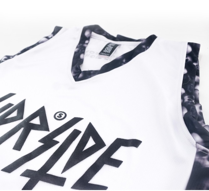 Jersey Basket White Black OURRIGHT  MB128