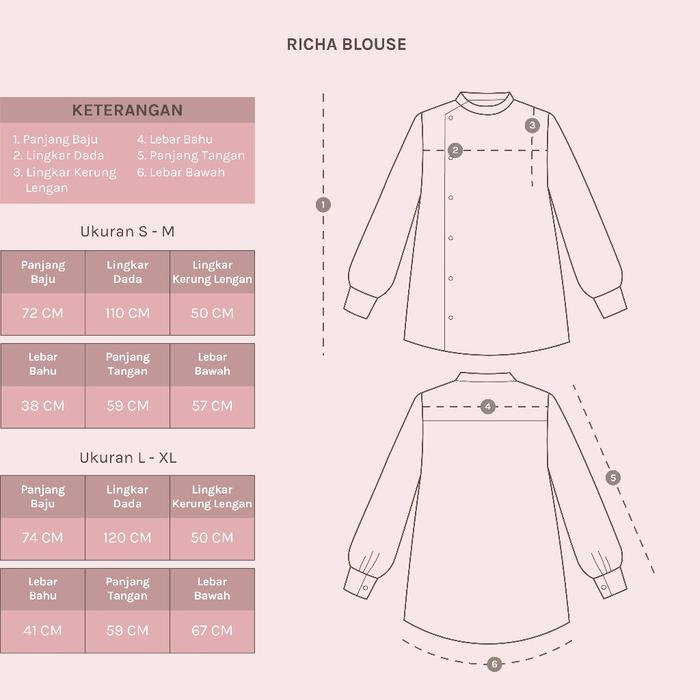  Lozy Hijab Richa Blouse