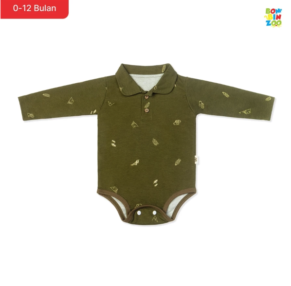  BONBINZOO Long Sleeve Baby Bodysuit