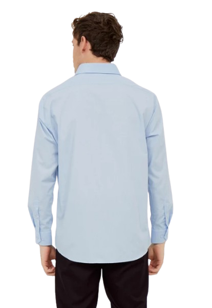 Indonesia Busana Perkasa Alisan Kemeja Lengan Panjang Polos Slimfit PLSSFLS