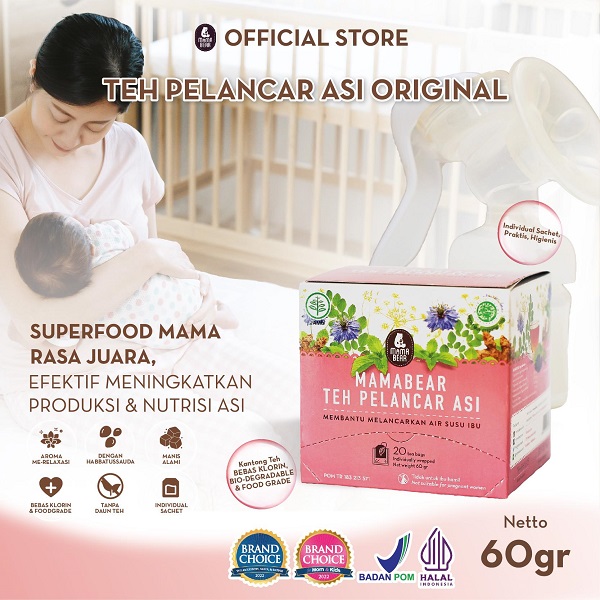 CV. Manna Indo Lakta MamaBear Teh Pelancar ASI Rasa Strawberry