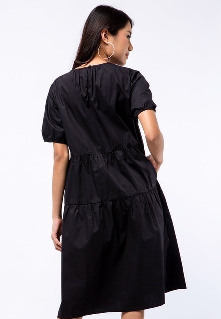 Delamibrands The Executive Ruffle Mini Dress