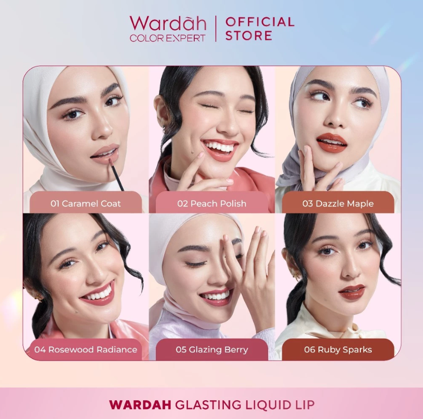 Paragon Technology and Innovation Wardah Glasting Liquid Lip 05 Glazing Berry