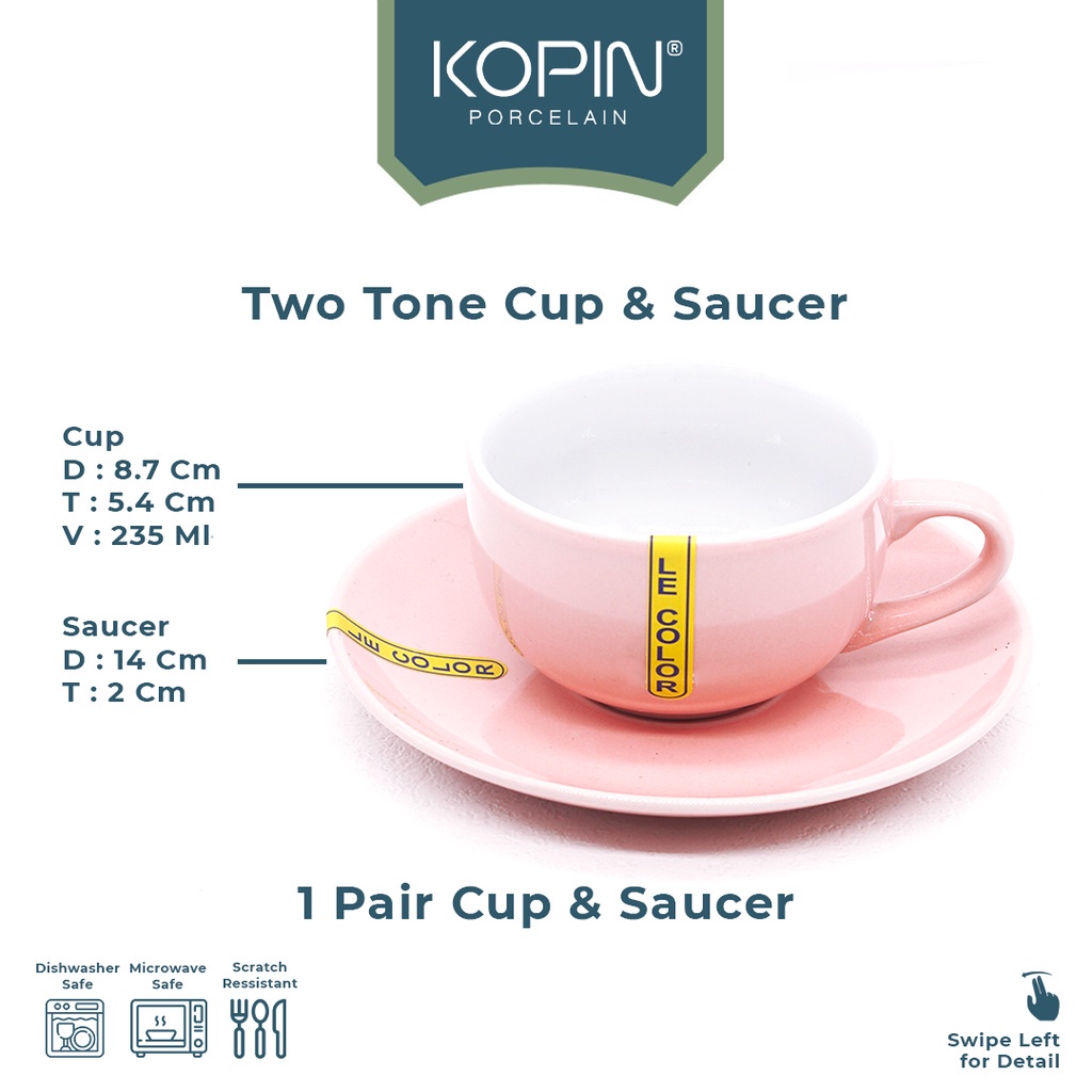 KOPIN Tableware KOPIN Cup & Saucer Porcelain