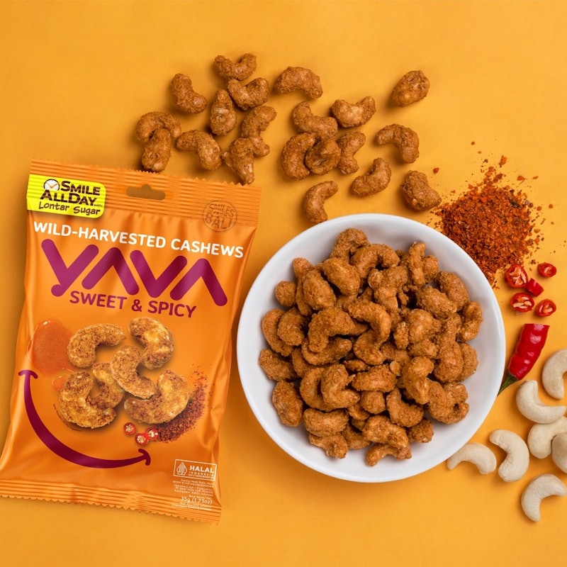YAVA Wild Harvested Cashews Sweet & Spicy 4