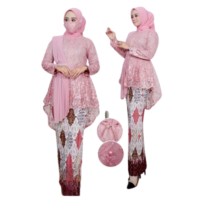 Rohmah Kebaya Setelan Kebaya Selendang Aurel 2