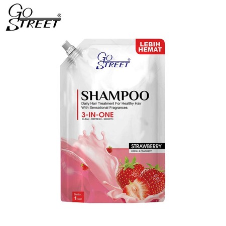  GO STREET Shampoo Salon Professional Strawberry
