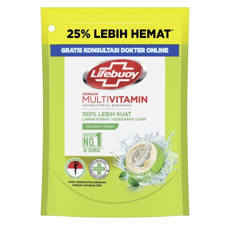 Lifebuoy Sabun Anti Bakteri Coconut Fresh