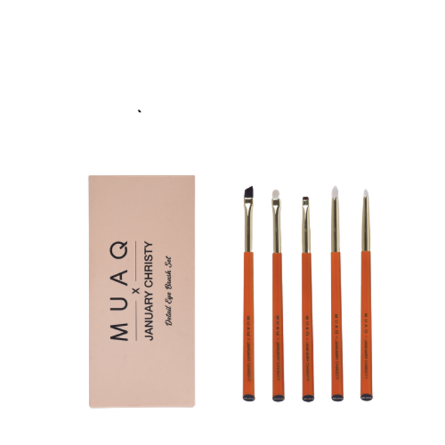MUAQ X JANUARY CHRISTY Detail Eye Brush Set 1