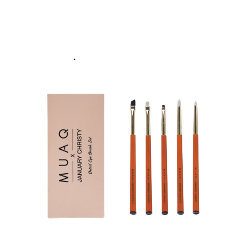 MUAQ X JANUARY CHRISTY Detail Eye Brush Set 1