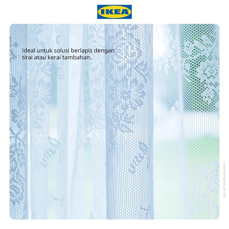 IKEA ALVINE Vitrase Putih Pudar 3