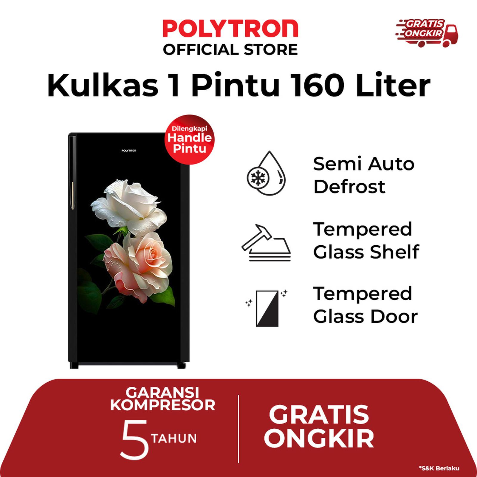 Polytron Kulkas 1 Pintu Belleza 160 Liter PRA 16DRD