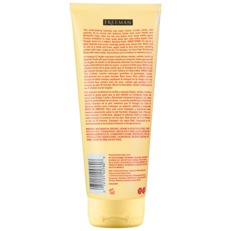 Cleansing Apple Cider Vinegar Clay Mask & Scrub 5