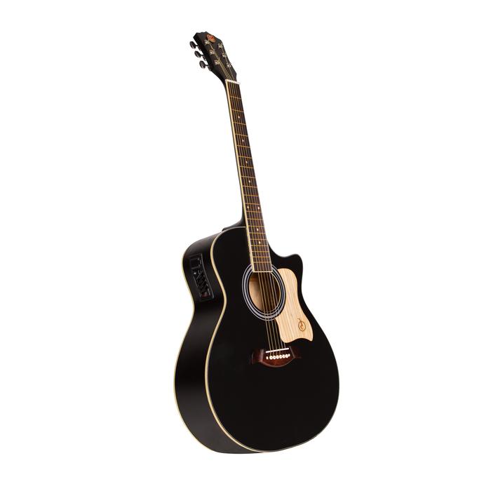 Mandalica Music Mandalika Gitar Akustik Elektrik De Ticco Series DTS-01TY-BK