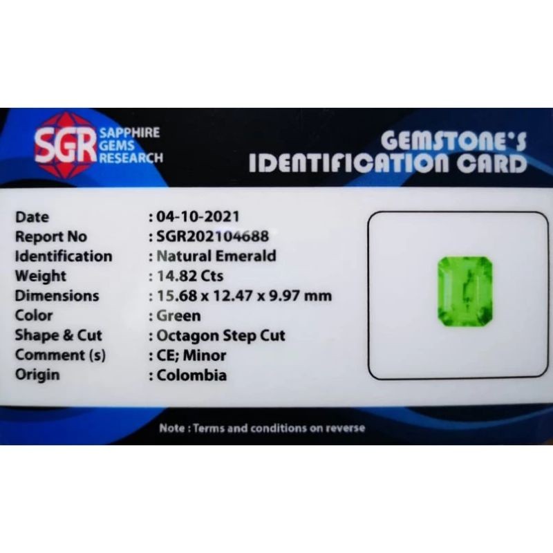 Cincin Batu Zamrud Colombia Natural Emerald 5
