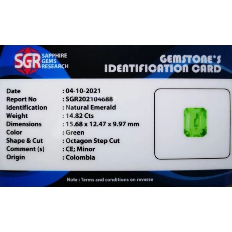 Cincin Batu Zamrud Colombia Natural Emerald 5
