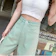 YURUMA Celana Pendek Denim Korea Warna-Warni 1