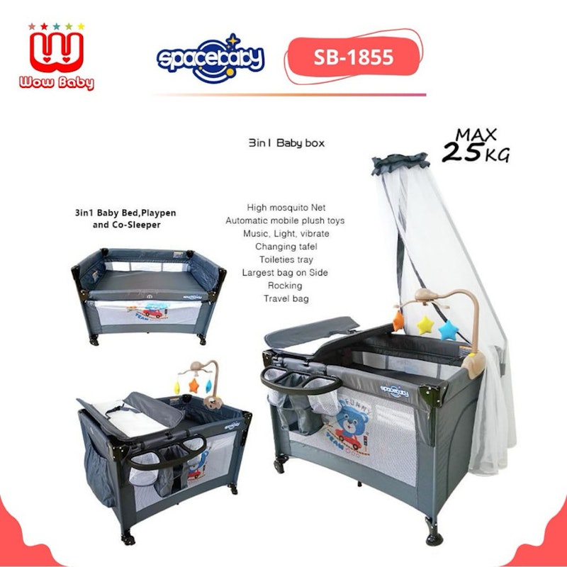 Spacebaby Baby Box Multifunctional 3in1 3