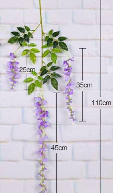  Bunga Wisteria Tangkai B8064 